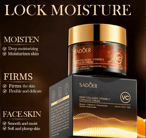 🌟 SADOER: Rejuvenating Vitamin C & Collagen Cream سادور: كريم الكولاجين وفيتامين C لتجديد البشرة