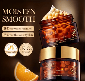🌟 SADOER: Rejuvenating Vitamin C & Collagen Cream سادور: كريم الكولاجين وفيتامين C لتجديد البشرة